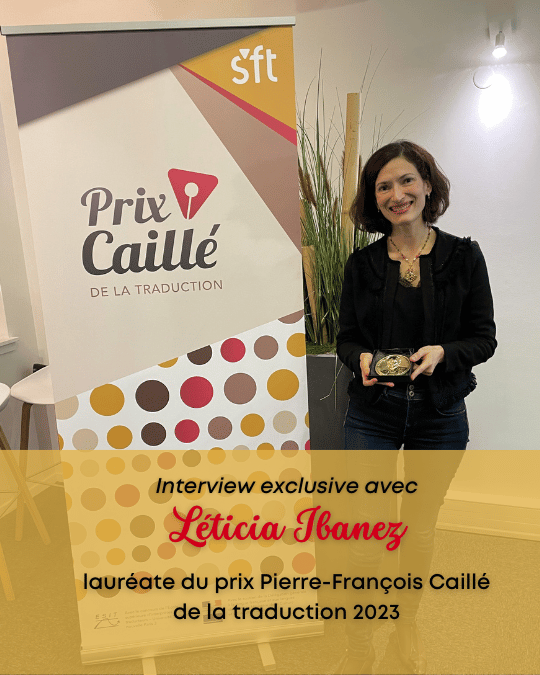 Interview exclusive avec Léticia Ibanez, lauréate du prix Pierre-François Caillé 2023